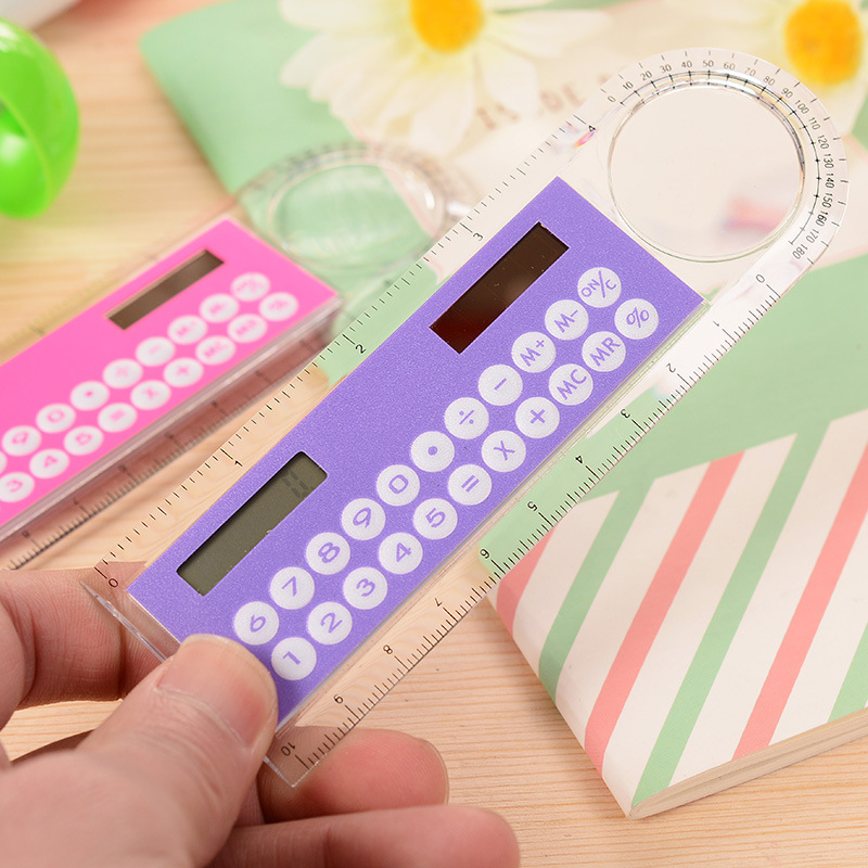 Solar Mini Calculator Ruler – Eco-Friendly Office Tool - Image 3